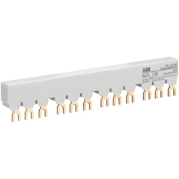 ABB 1SAM201906R1104 PS1-4-0-65 3-Phasen-Sammelschiene für 4 MS116 / MS132 Ie=65A