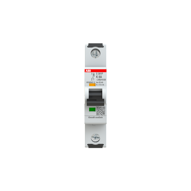 ABB 2CDS381001R0407 S301P-K8 Sicherungsautomat K-Char. 25kA 8A 1P