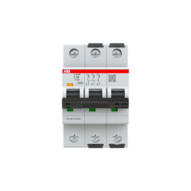 ABB 2CDS383001R0504 S303P-C50 Sicherungsautomat C-Char. 25kA 50A 3P