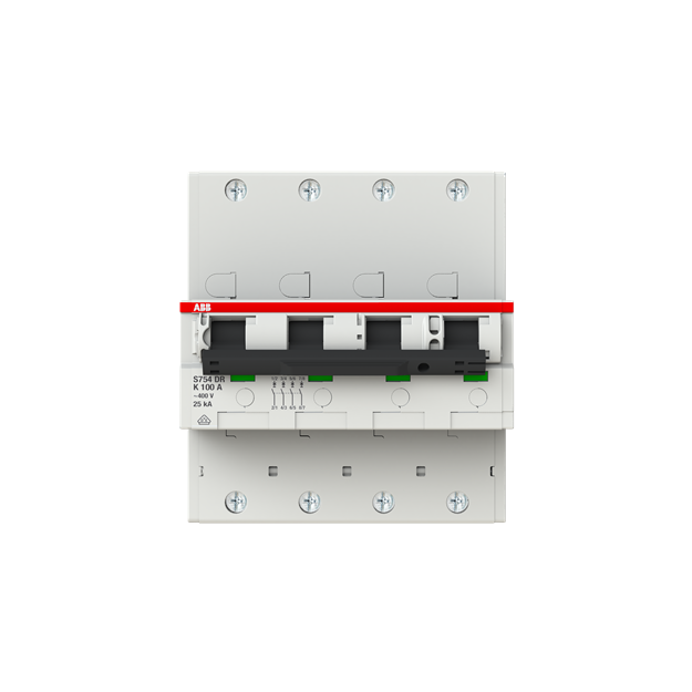 ABB 2CDH784010R0637 S754DR-K 100 selektiver Haupt-LS SHU K-Char.25kA100A4P