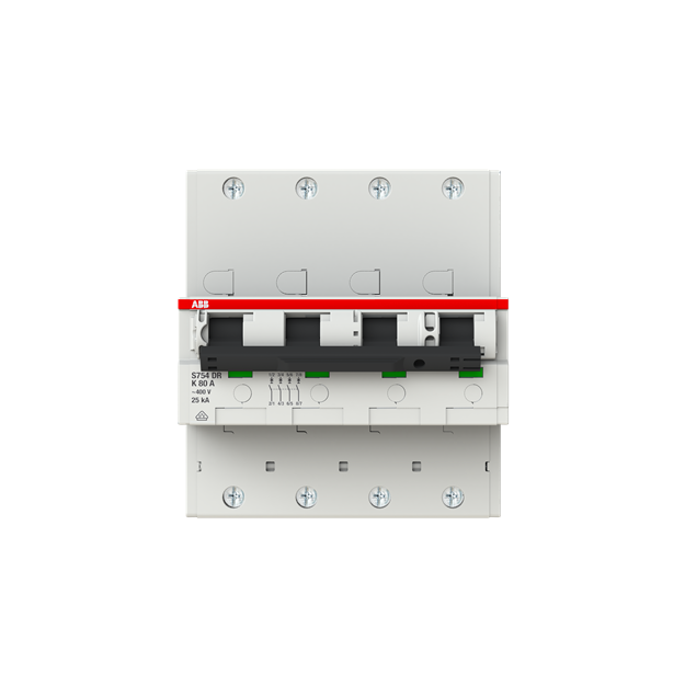 ABB 2CDH784010R0627 S754DR-K 80 selektiver Haupt-LS SHU K-Char.25kA80A4P