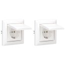 Busch-Jaeger Balance SI Set: 2x 20 EUK-914  Steckdose mit...