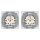 Busch-Jaeger Balance SI Set: 2x 20 EUK-914  Steckdose mit Klappdeckel, 2x 1721-914 Abdeckrahmen 1-fach Alpinweiß