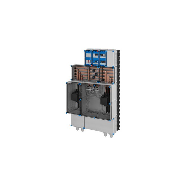 Hensel Mi AE 6665 Leistungsschalter und -trenner mit zwischengelagertem Entkupplungsschutz mit Stromwandlern und Netzanalysegerät Freischaltstelle, 315kW/350kVA, 3-polig
