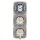 Busch-Jaeger Busch-Duro 2000 SI Set: 2x 20 EUC-212 SCHUKO Steckdose + 1x 2000/6 US Wippschalter-Einsatz + 1x Wippe 2506-212 + 1x  2513-212 Abdeckrahmen 3-fach Cremeweiß