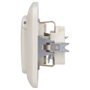 Busch-Jaeger Busch-Duro 2000 SI Set: 1x 20 EUK-212 Steckdose mit Klappdeckel + 1x 2511-212 Abdeckrahmen 1-fach Cremeweiß