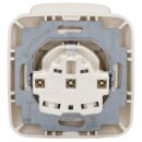 Busch-Jaeger Busch-Duro 2000 SI Set: 1x 20 EUK-212 Steckdose mit Klappdeckel + 1x 2511-212 Abdeckrahmen 1-fach Cremeweiß
