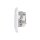 Busch-Jaeger Reflex SI Set: 1x Rutenbeck Anschlussdose flex 136104030 mit Zentralscheibe + 1x 20 EUC-214 SCHUKO® Steckdosen-Einsatz + 1x 2512-214 2-fach Rahmen Alpinweiß