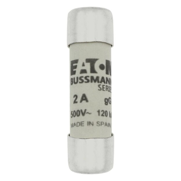 eaton Sicherungseinsatz CYLINDRICAL FUSE 10 x 38 2A GG 500V AC