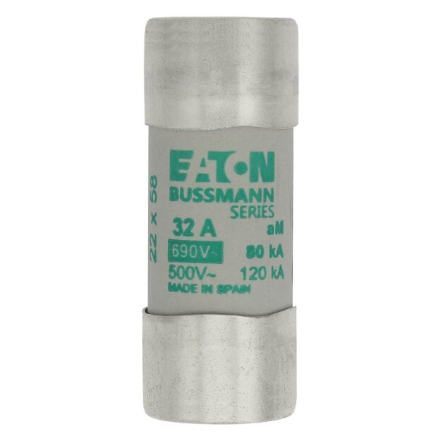eaton Sicherungseinsatz CYLINDRICAL FUSE 22 x 58 32A AM 690V AC