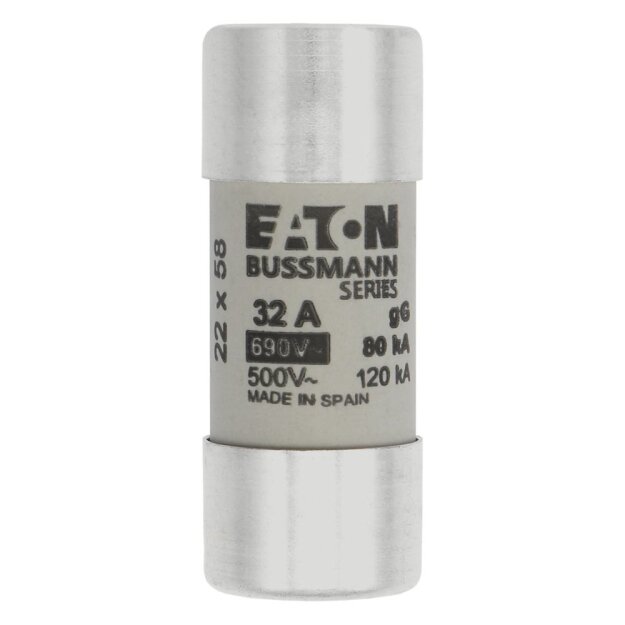 eaton Sicherungseinsatz CYLINDRICAL FUSE 22 x 58 32A GG 690V AC
