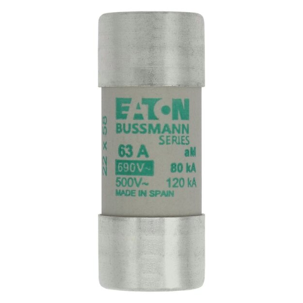 eaton Sicherungseinsatz CYLINDRICAL FUSE 22 x 58 63A AM 690V AC