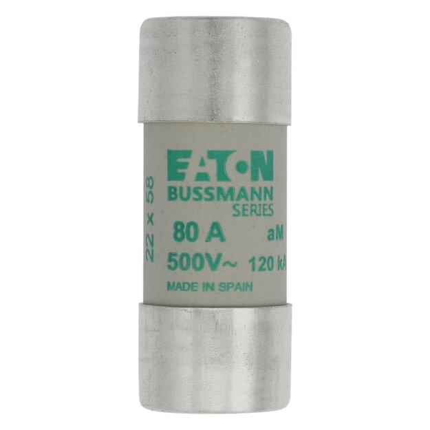 eaton Sicherungseinsatz CYLINDRICAL FUSE 22 x 58 80A AM 500V AC