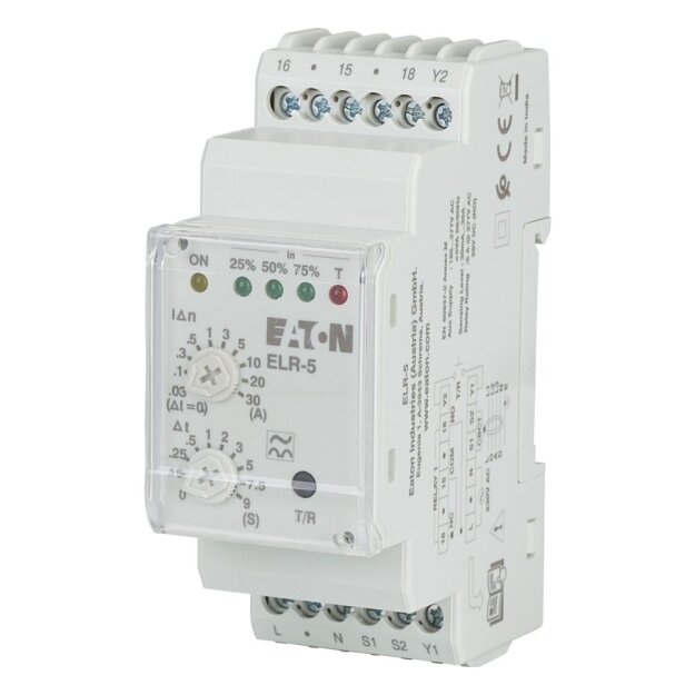 eaton Fehlerstrom Schutzschalter 5A 230VAC ELR-5
