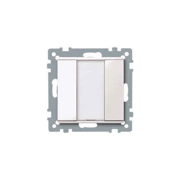 Merten 617119 Taster 1-fach plus Polarweiß glänzend System M