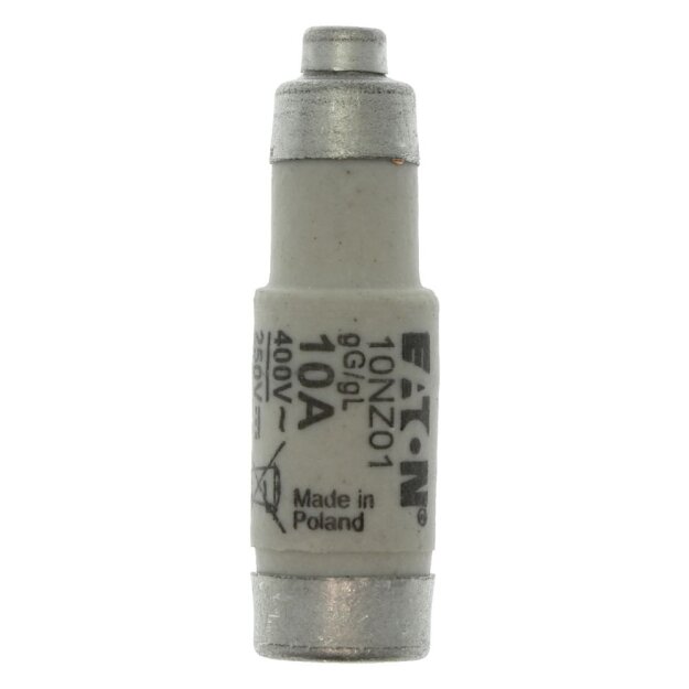 eaton Sicherungseinsatz FUSE D01 10A 400V AC T GL/GG E14
