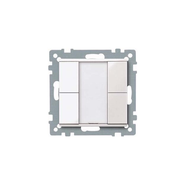 Merten 617219 Taster 2-fach plus Polarweiß glänzend System M
