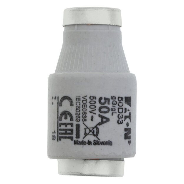 eaton Sicherungseinsatz FUSE-D3 50A T GL/GG 500VAC E33