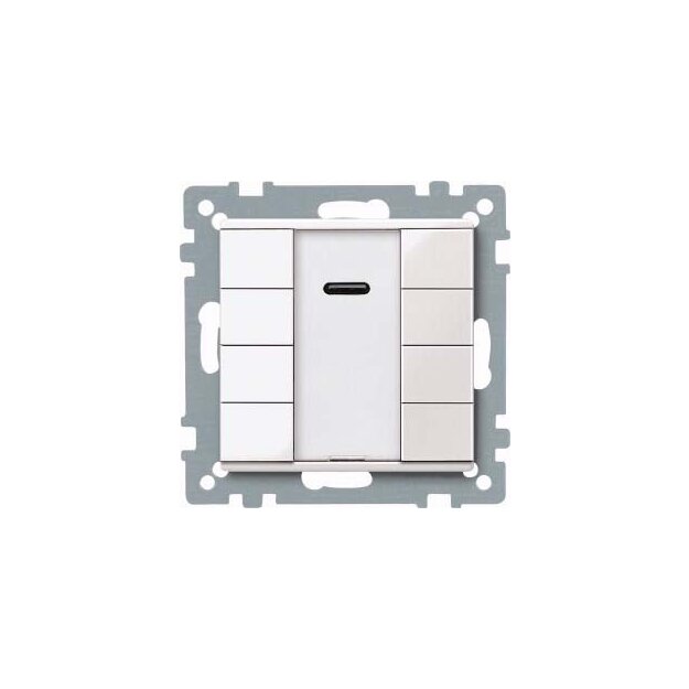 Merten 617519 Taster 4-fach plus mit IR-Empfänger Polarweiß glänzend System M