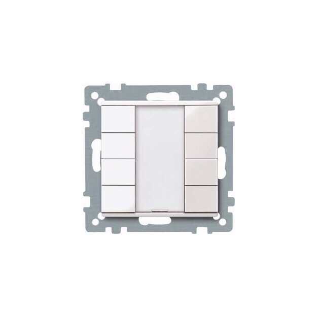 Merten 617419 Taster 4-fach plus Polarweiß glänzend System M