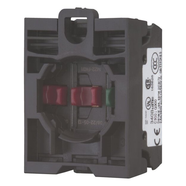 eaton Kombination aus Kontaktelement und selbstüberwachendem Kontaktelement M22-K01SMC10 mit Schraubklemmen M22-AK03SMC10
