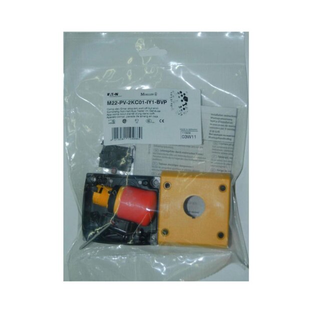 eaton NOT-HALT-/NOT-AUS-Taste M22-PV-2KC01-IY1-BVP