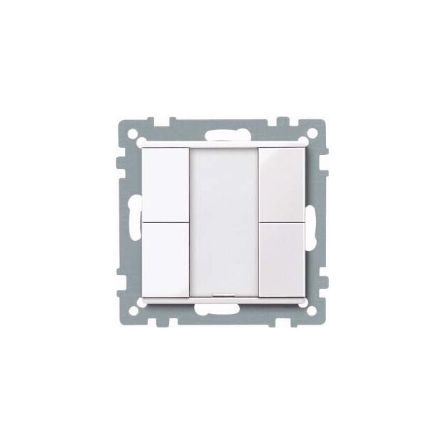 Merten 617225 Taster 2-fach plus Aktivweiß glänzend System M