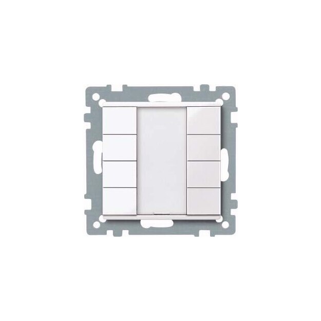 Merten 617425 Taster 4-fach plus Aktivweiß glänzend System M