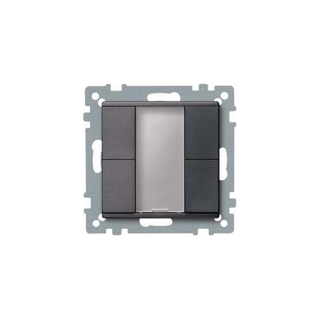 Merten 627614 Taster 2-fach plus Anthrazit System M