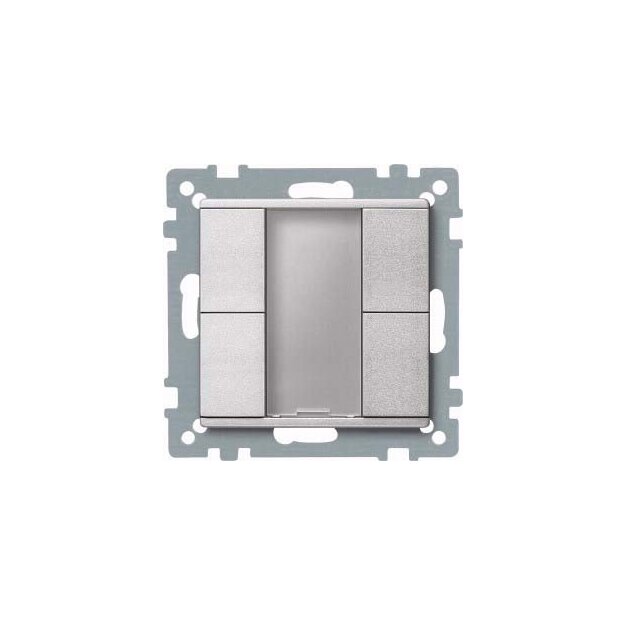 Merten 627660 Taster 2-fach plus Aluminium System M