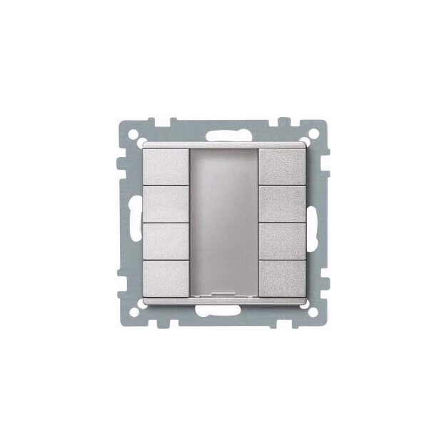 Merten 627860 Taster 4-fach plus Aluminium System M