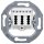 Busch-Jaeger 0243/04 TAE-Anschlussdose 3x6 NFN Alpinweiß 2CKA000230A0392