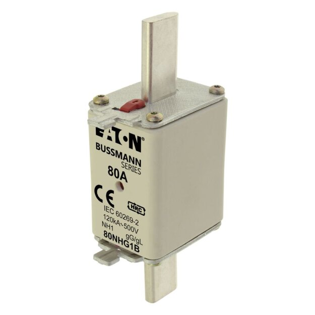 eaton Sicherungseinsatz NH FUSE 80A 500V gG SIZE 1 DUAL IND