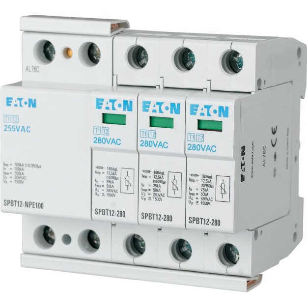 eaton Blitzstrom-Überspannungsableiter-Set SPBT12-280-3+NPE
