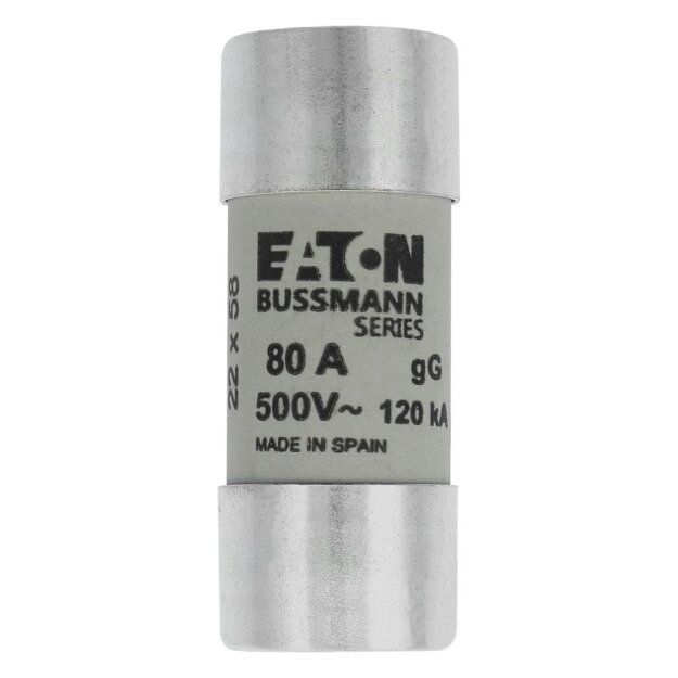 eaton Sicherungseinsatz Zylindrische Sicherung 22 x 58 80A GG 50