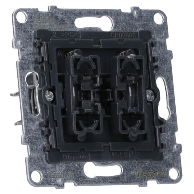 Legrand 765048 SEANO Einsatz Rollladen-/Jalousietaster für den direkten Anschluss 2 Tasten