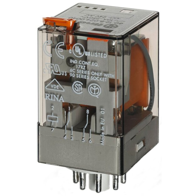 Finder Industrie-Steckrelais Serie60 2W 10A AC24