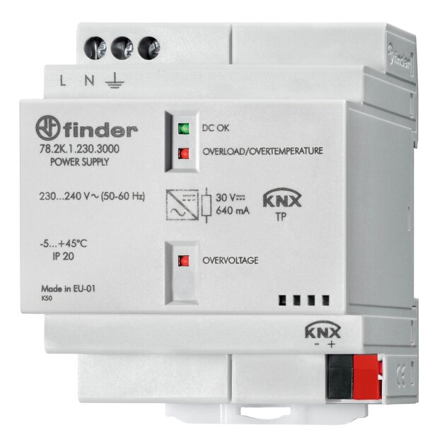 Finder Schaltnetzteil KNX-Bus 230-240V AC Ausgang 30V DC 640mA
