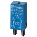 Finder EMV-Modul 99.80.9.060.90 Freilaufdiode + LED rot