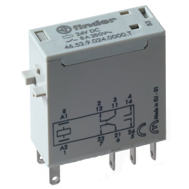 Finder Miniatur-Steckrelais/Bahn 46.52.9.024.0000T