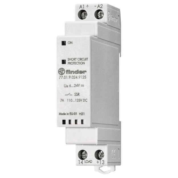 Finder Relais mit 1 SSR-Kontakt 7 A/85 bis 140 V DC