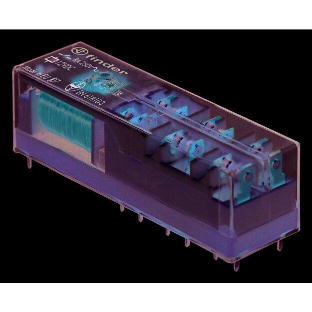 Finder Relais 5 Schließer/1 Öffner 8A Spule 24V DC