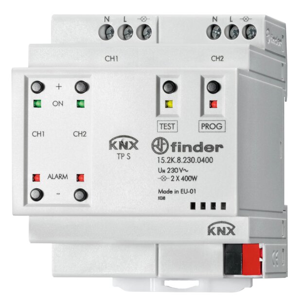 Finder Universal-Dimmer KNX Eingang 30VDC 2 Ausgänge 400W