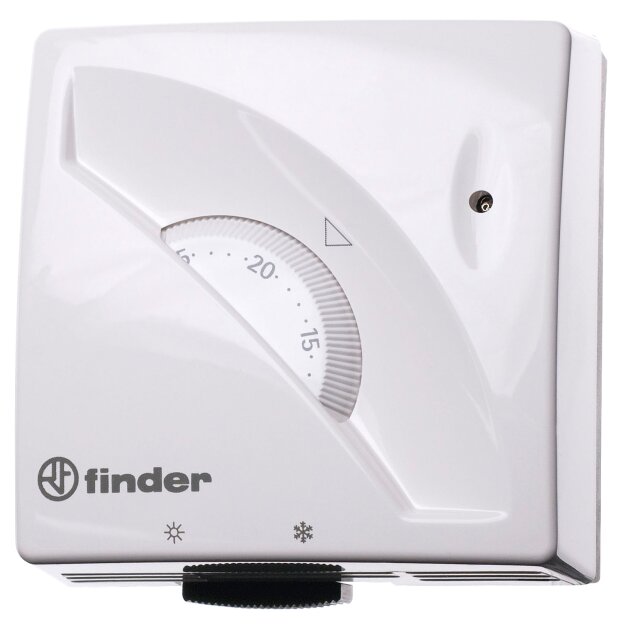 Finder Raumthermostat mechanisch weiß So/Wi Umschalter