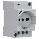 Finder Schaltschranksteckdose grau mit LED Anzeige und...