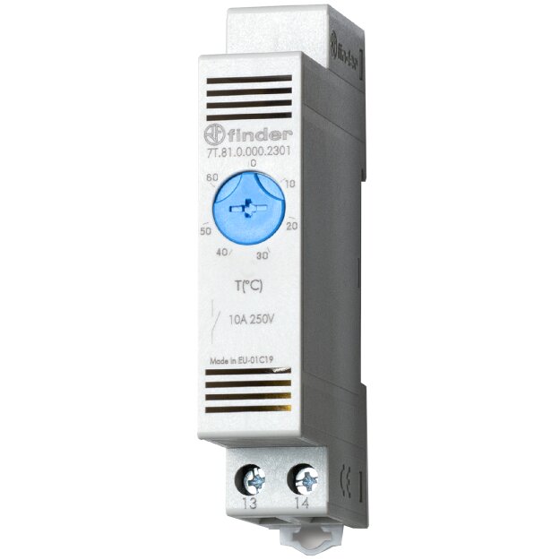 Finder Vari-Thermostat 17,5 mm breit 1 Schließer 10 A