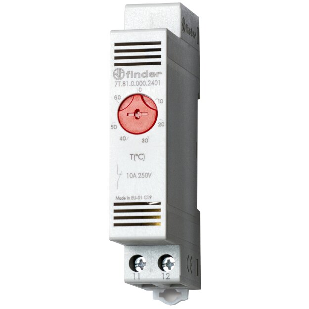 Finder Vari-Thermostat 17,5 mm breit 1 Öffner 10 A
