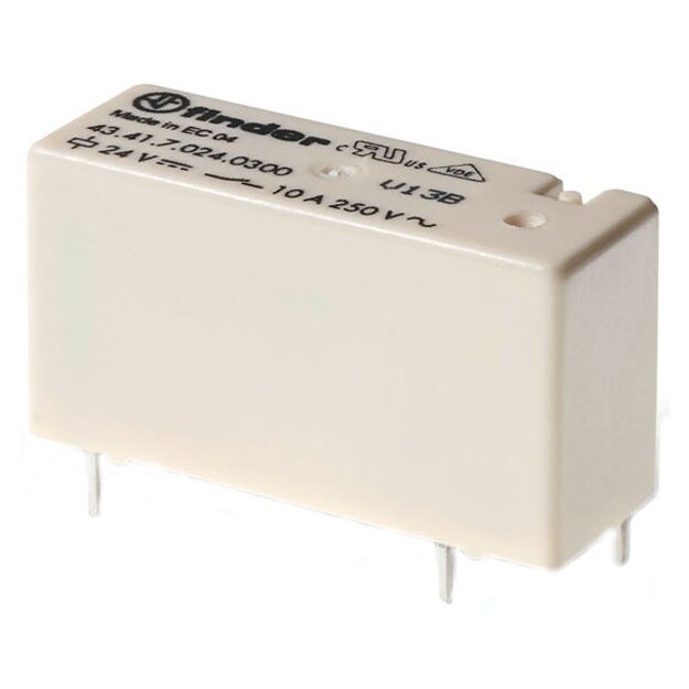 Finder Printrelais waschdicht 1 W 10A Spule 12V DC sensitiv