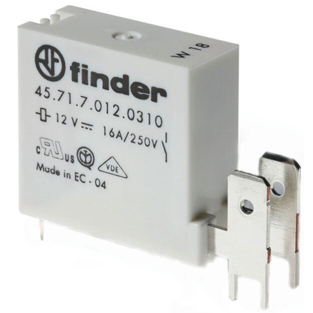 Finder Printrelais 1 Schließer 16A Spule 24V DC sensitiv