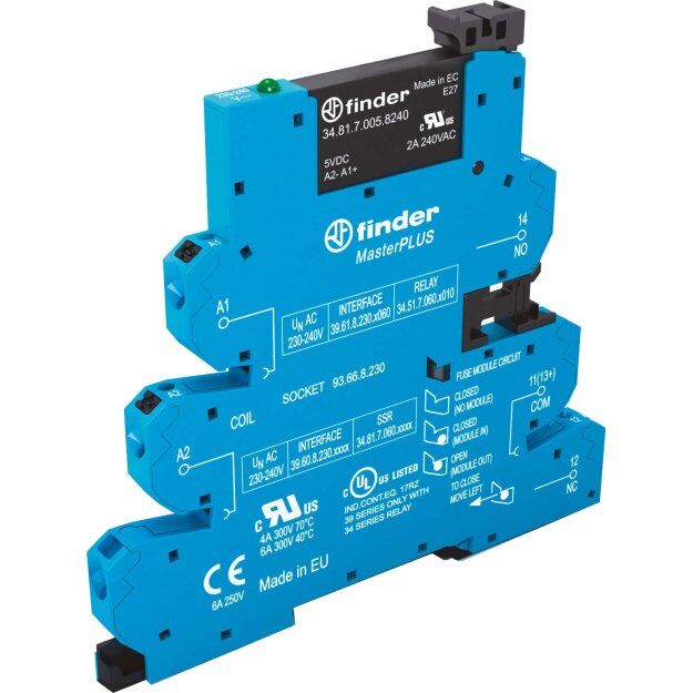 Finder SSR-Koppelrelais SSR 1Schließer 2A/230V AC Eingang 24V DC